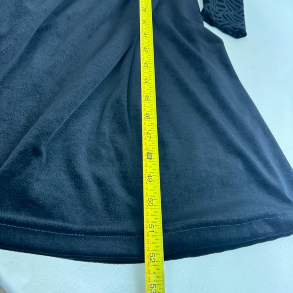 Alexandra Lee Vintage Maxi Dress Black Velvet Velour Size 14. Fits like a 12 - Picture 7 of 7